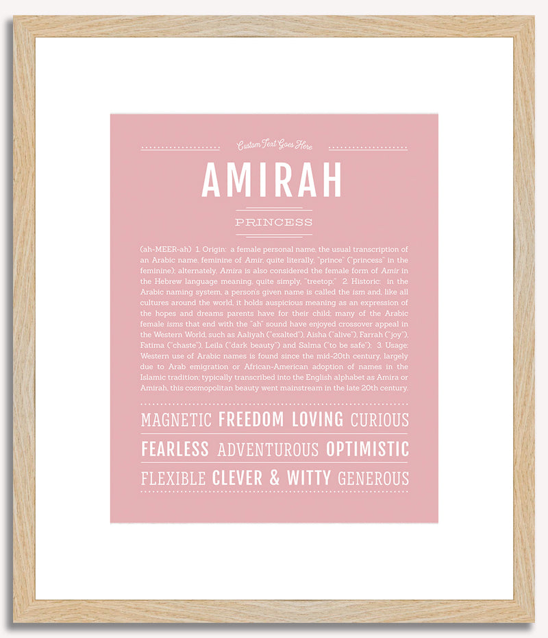 Amirah | Name Art Print