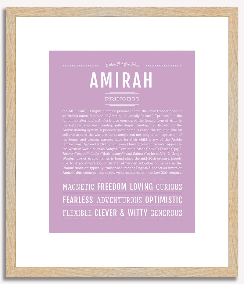 Amirah | Name Art Print