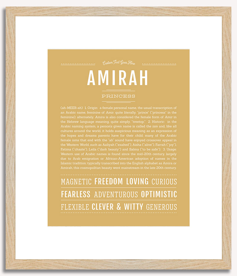 Amirah | Name Art Print