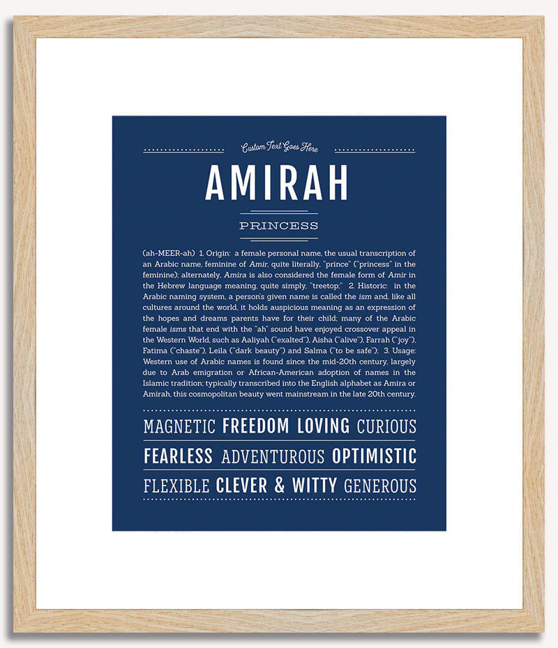 Amirah | Name Art Print