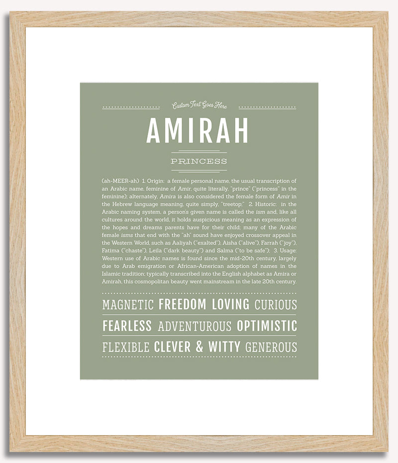 Amirah | Name Art Print