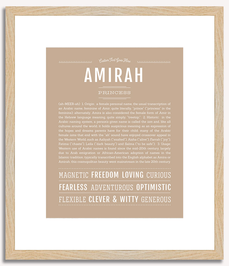 Amirah | Name Art Print