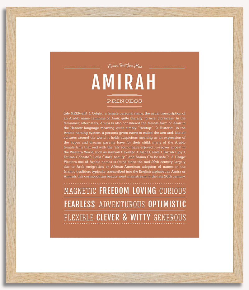 Amirah | Name Art Print