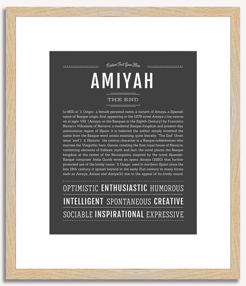 Amiyah | Name Art Print