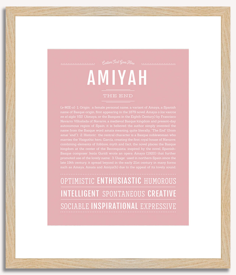 Amiyah | Name Art Print