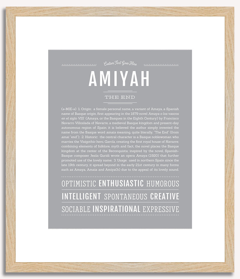 Amiyah | Name Art Print