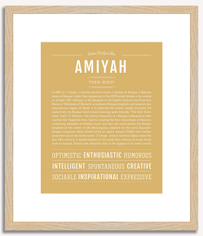 Amiyah | Name Art Print