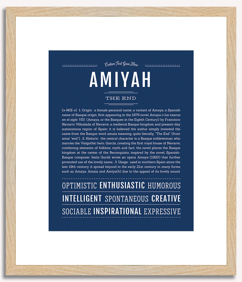 Amiyah | Name Art Print