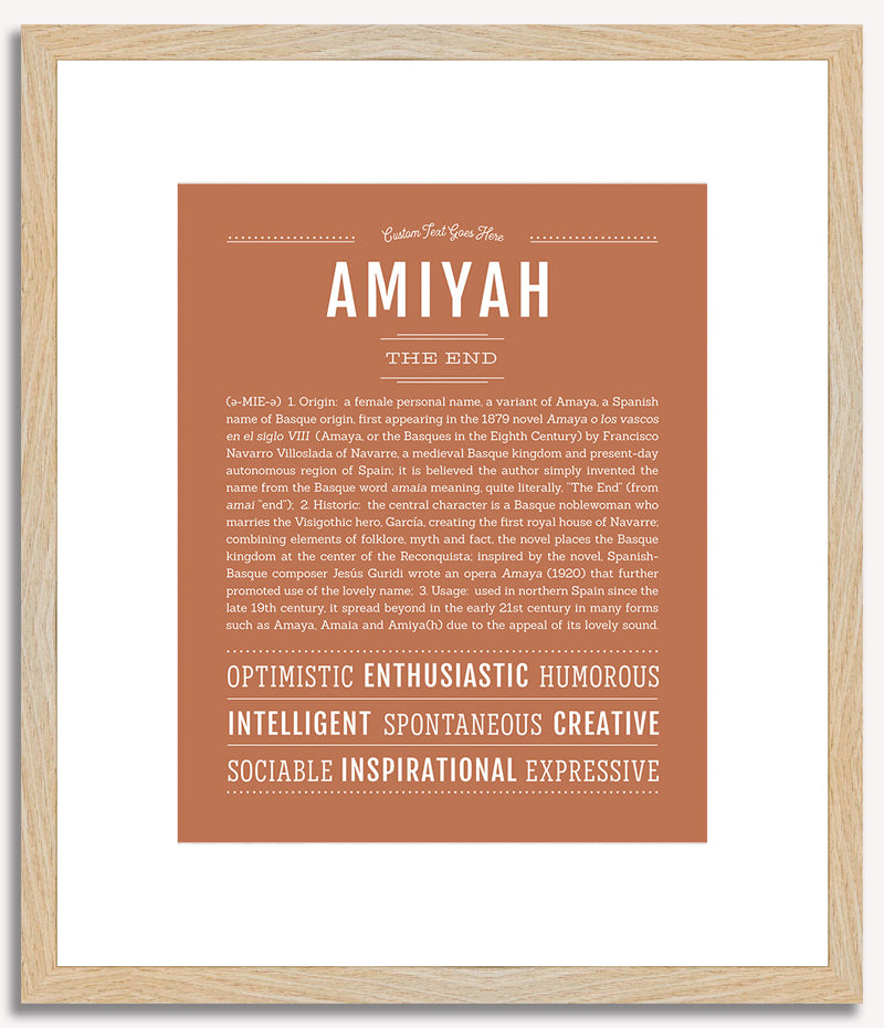 Amiyah | Name Art Print