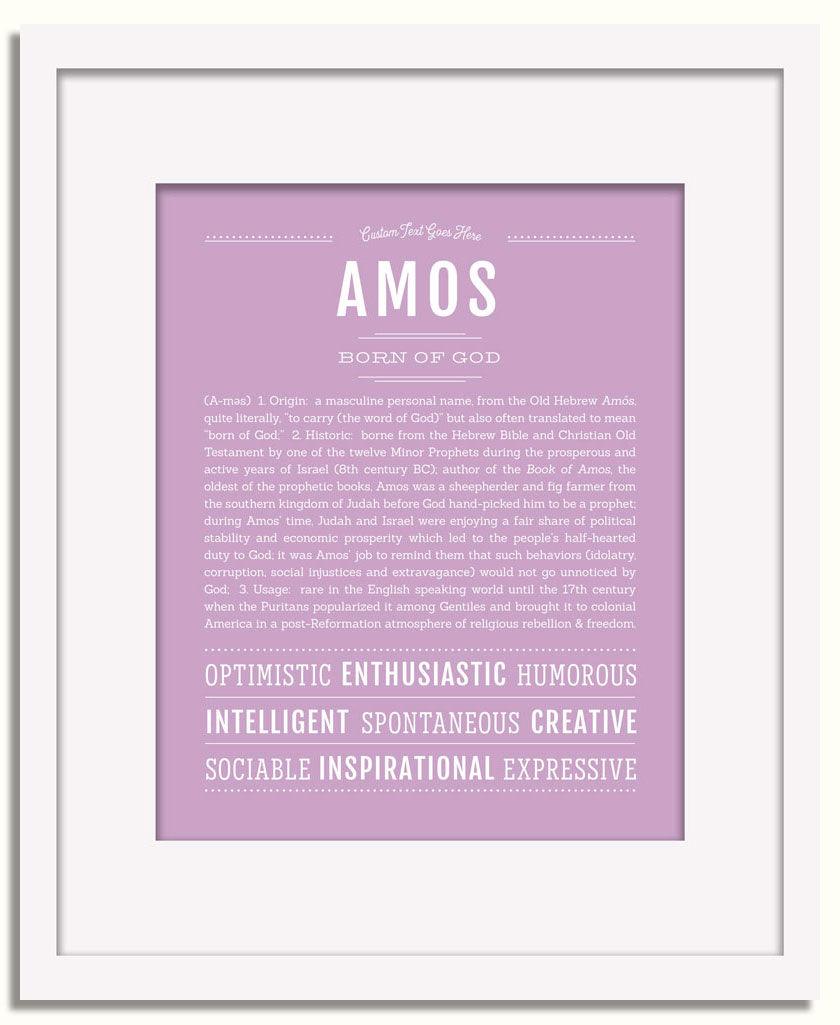 Frame Options | Lilac | White Frame, Matted