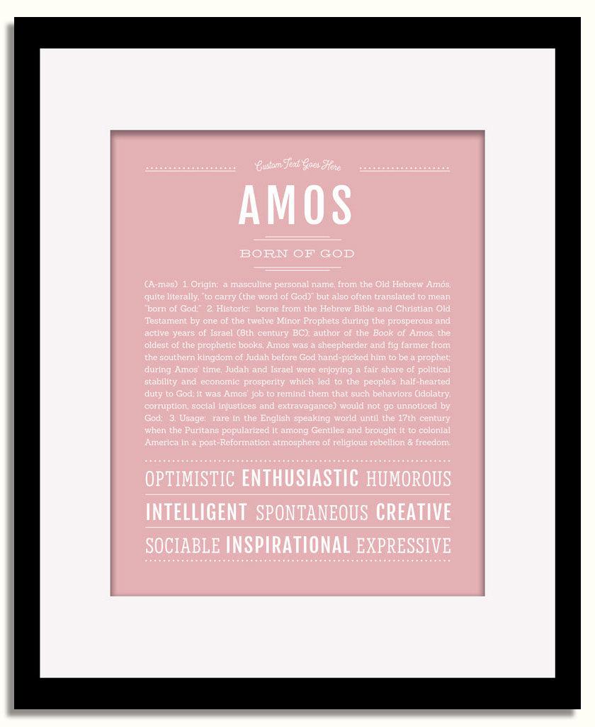 Frame Options | Dusty Rose | Black Frame, Matted