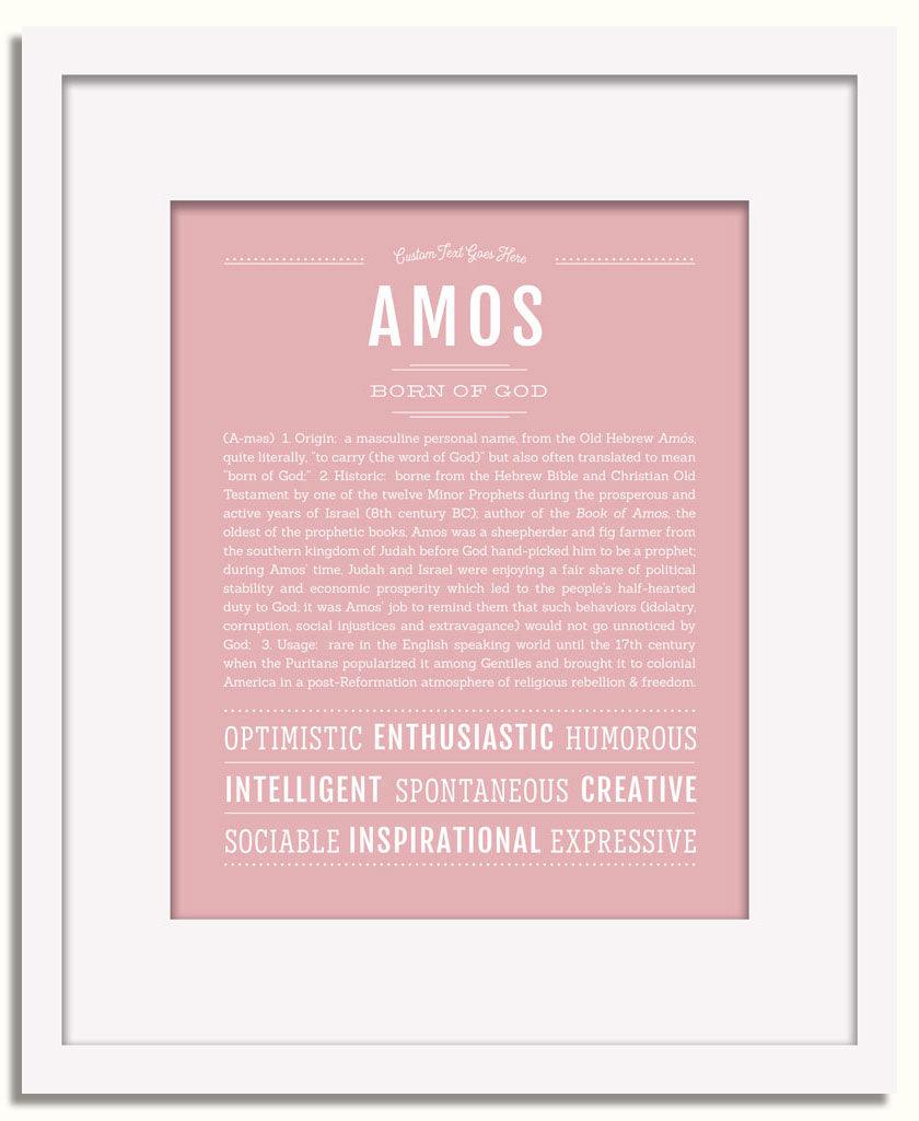 Frame Options | Dusty Rose | White Frame, Matted