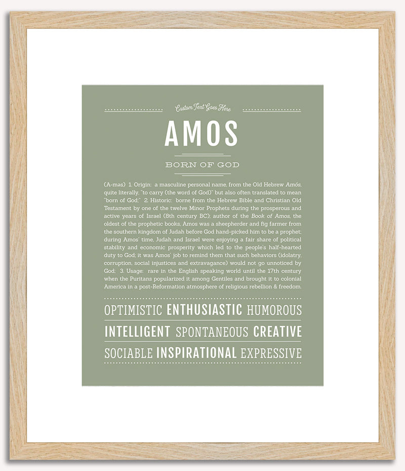 Amos | Name Art Print