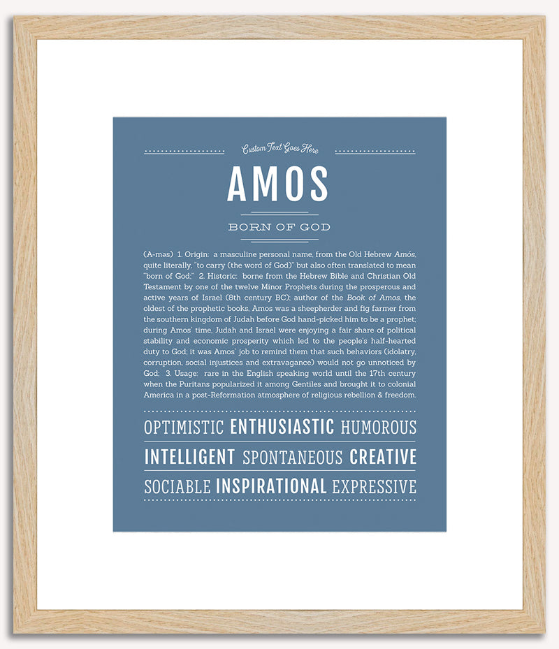 Amos | Name Art Print