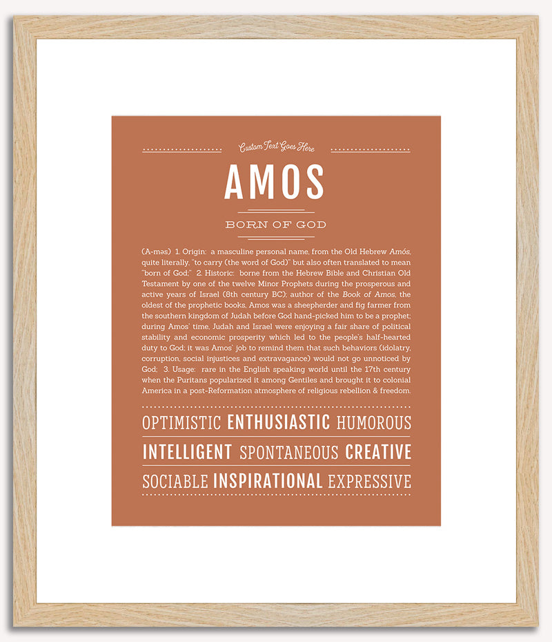 Amos | Name Art Print