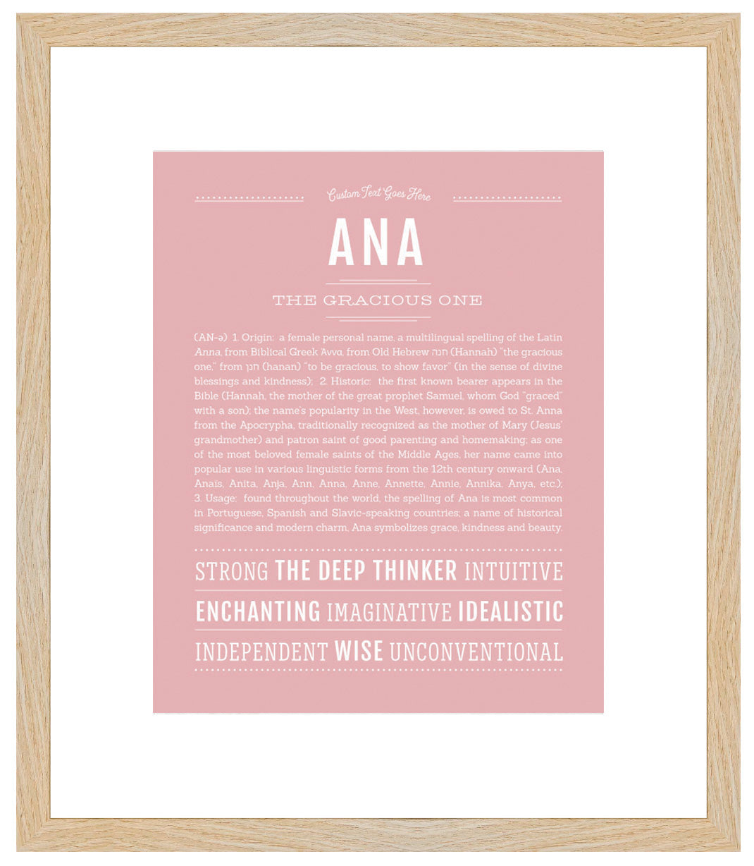 Frame Options | Dusty Rose | Maple Frame, Matted