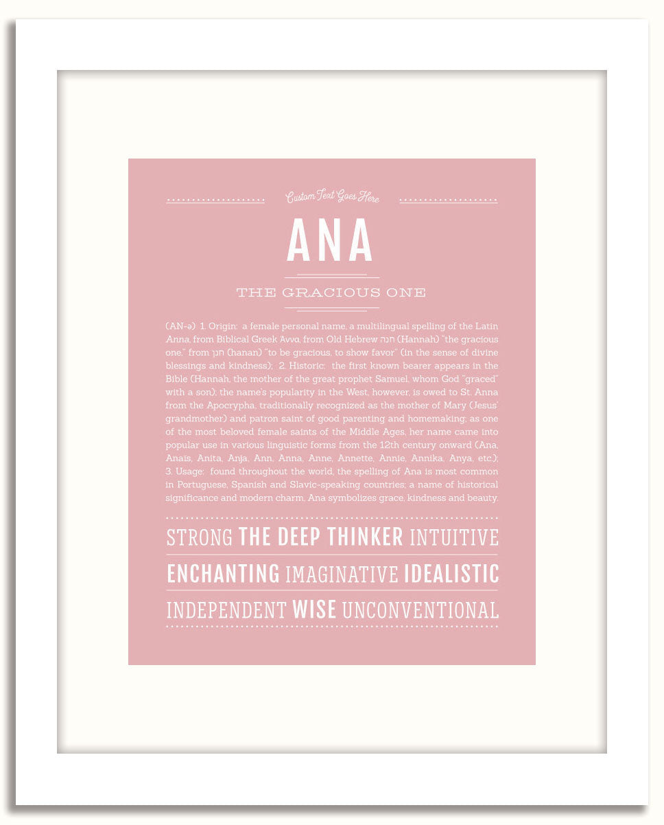 Frame Options | Dusty Rose | White Frame, Matted