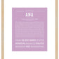 Frame Options | Lilac | Maple Frame, Matted