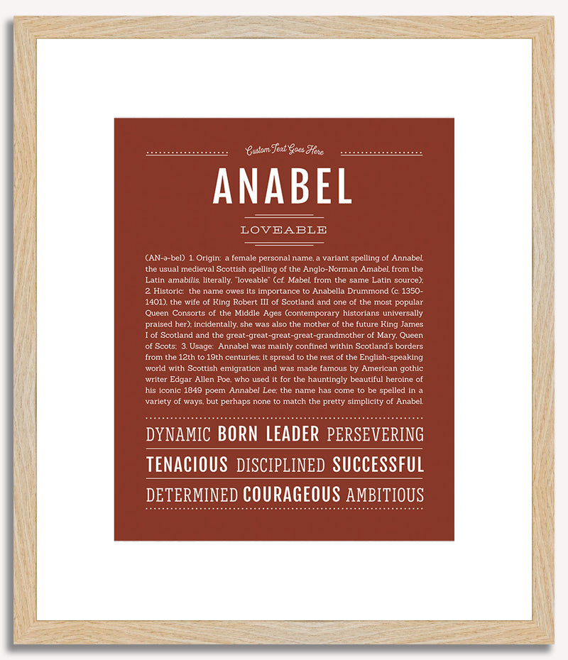 Anabel | Name Art Print