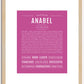 Anabel | Name Art Print