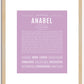 Anabel | Name Art Print