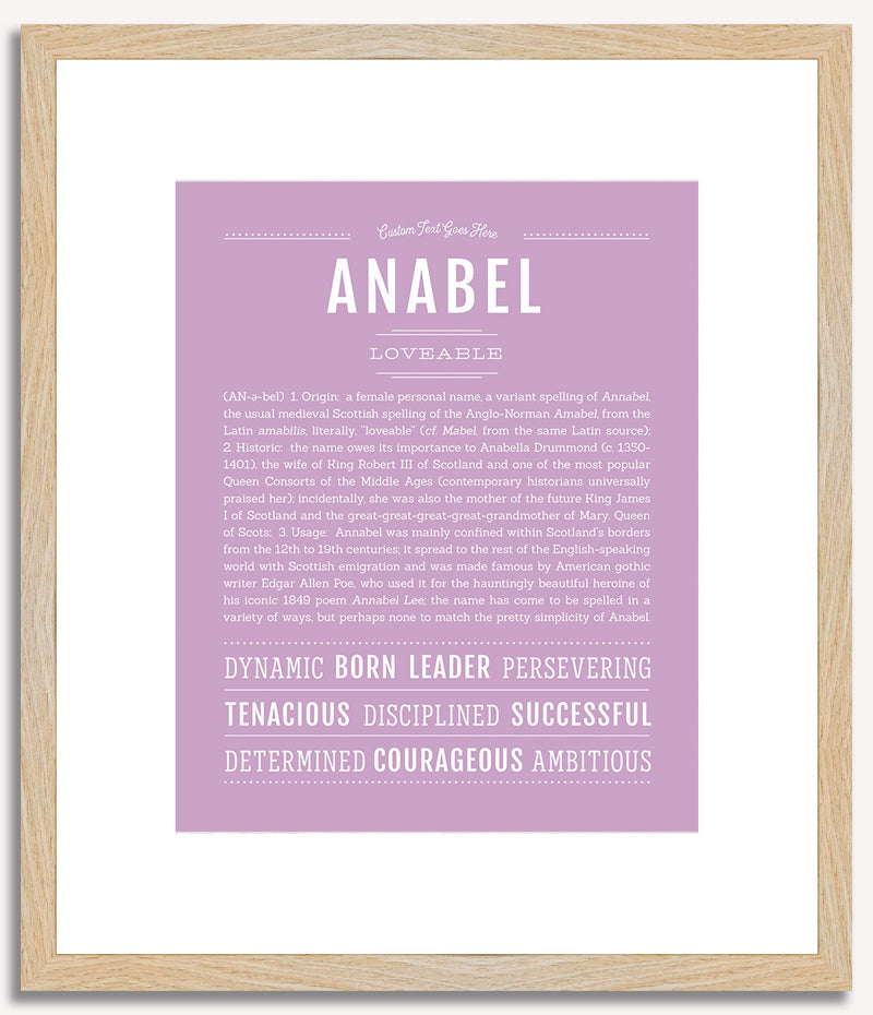 Anabel | Name Art Print