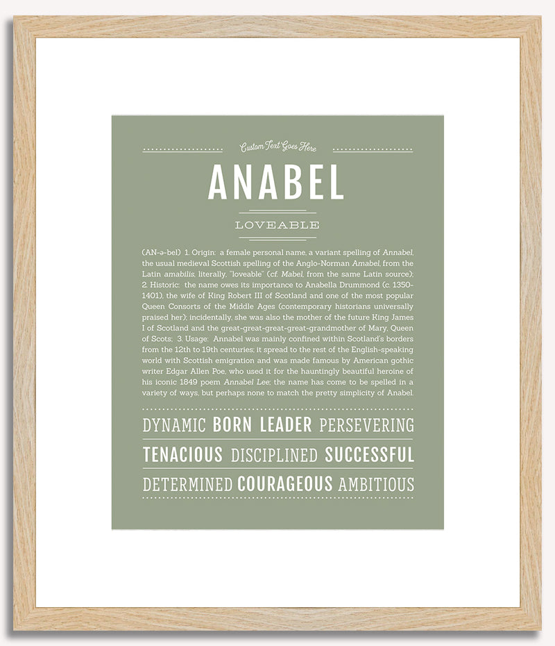 Anabel | Name Art Print