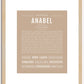 Anabel | Name Art Print