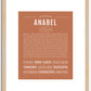 Anabel | Name Art Print