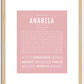 Anabela | Name Art Print