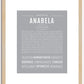 Anabela | Name Art Print