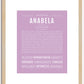 Anabela | Name Art Print