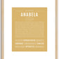 Anabela | Name Art Print