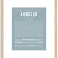 Anabela | Name Art Print