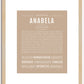 Anabela | Name Art Print