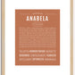 Anabela | Name Art Print