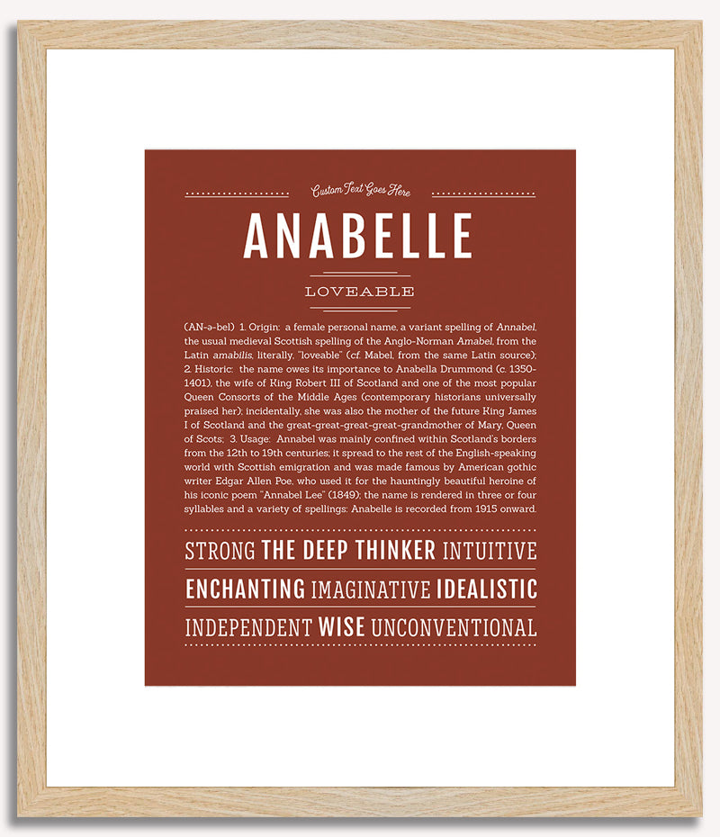 Anabelle | Name Art Print