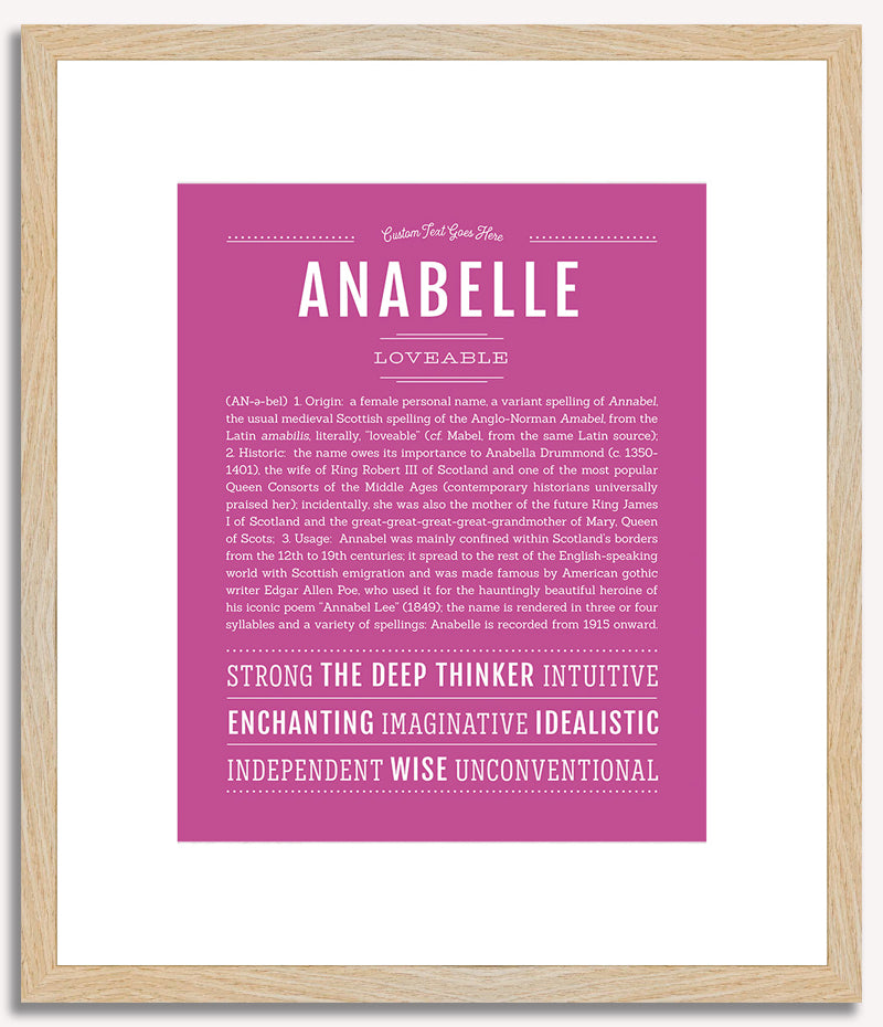 Anabelle | Name Art Print