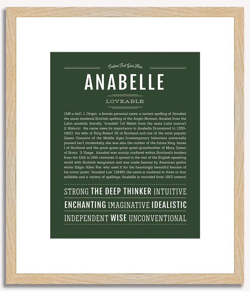 Anabelle | Name Art Print