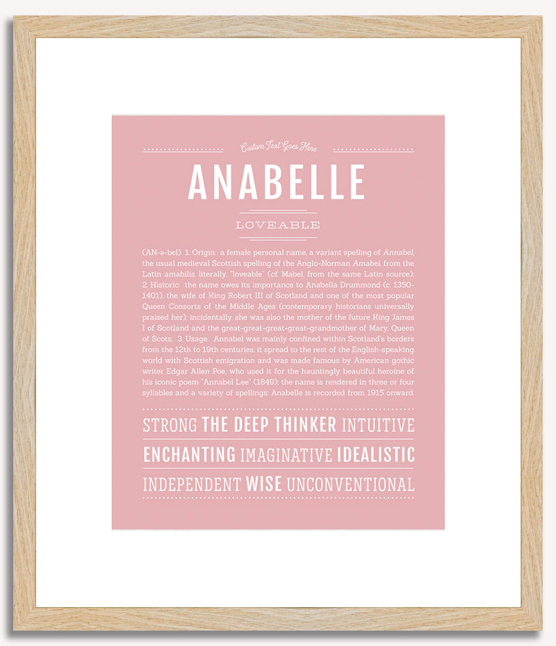 Anabelle | Name Art Print