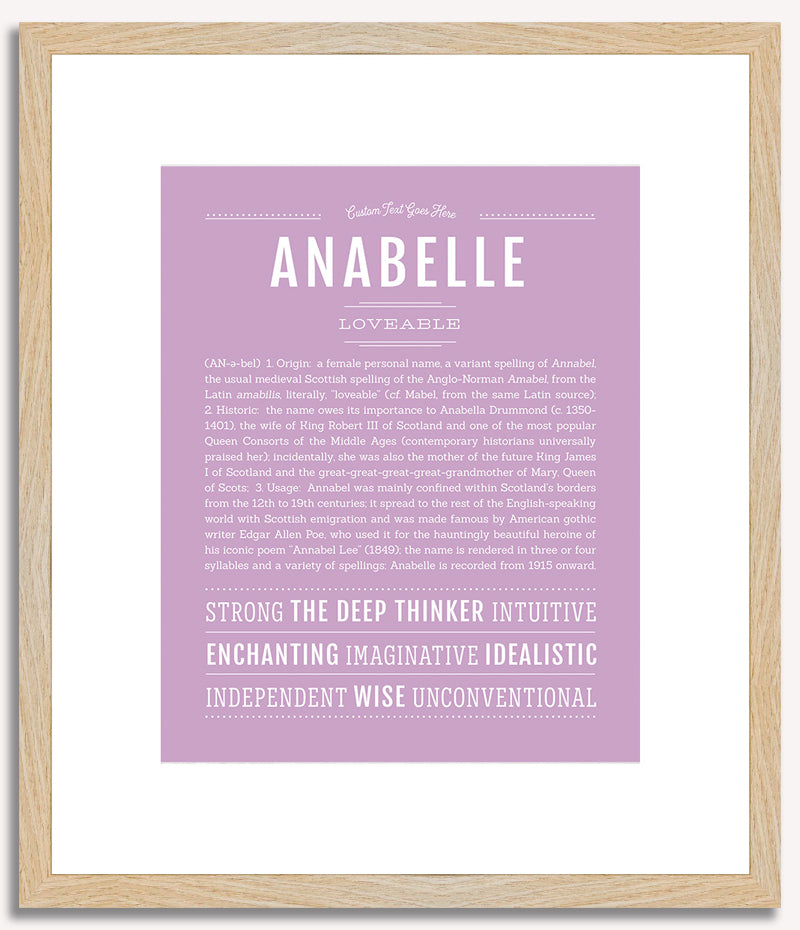 Anabelle | Name Art Print