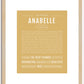 Anabelle | Name Art Print