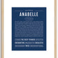 Anabelle | Name Art Print