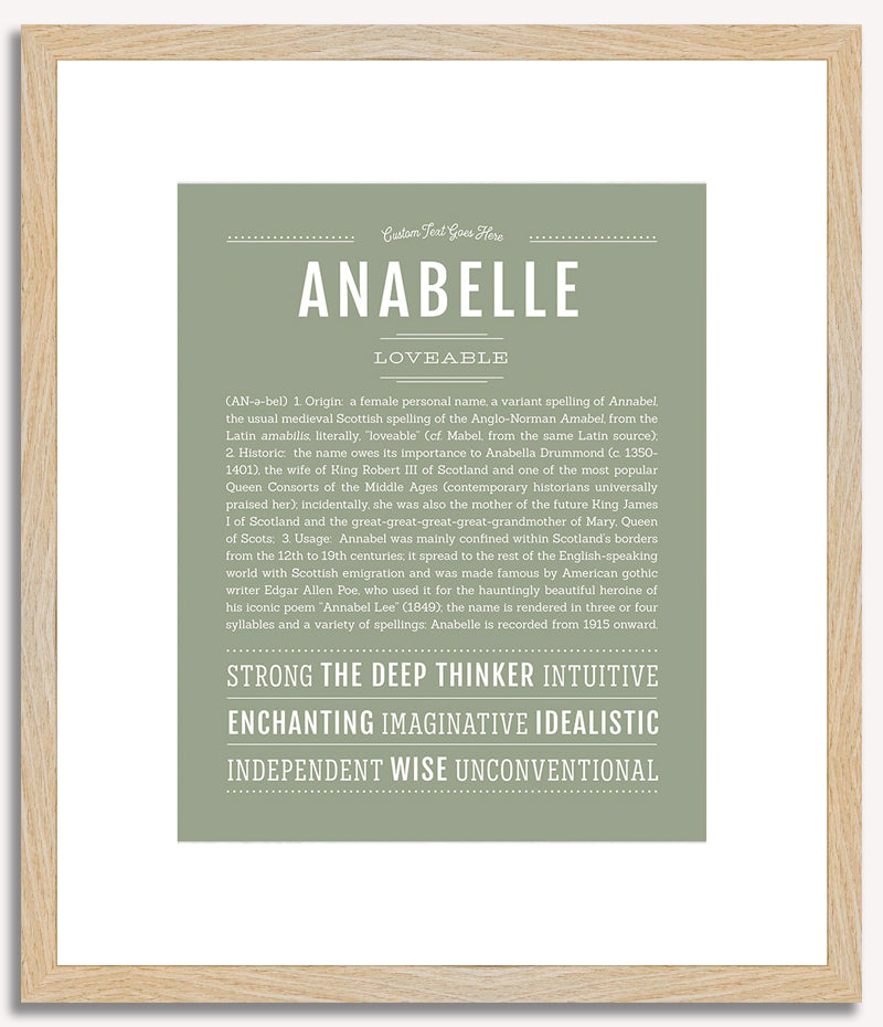 Anabelle | Name Art Print