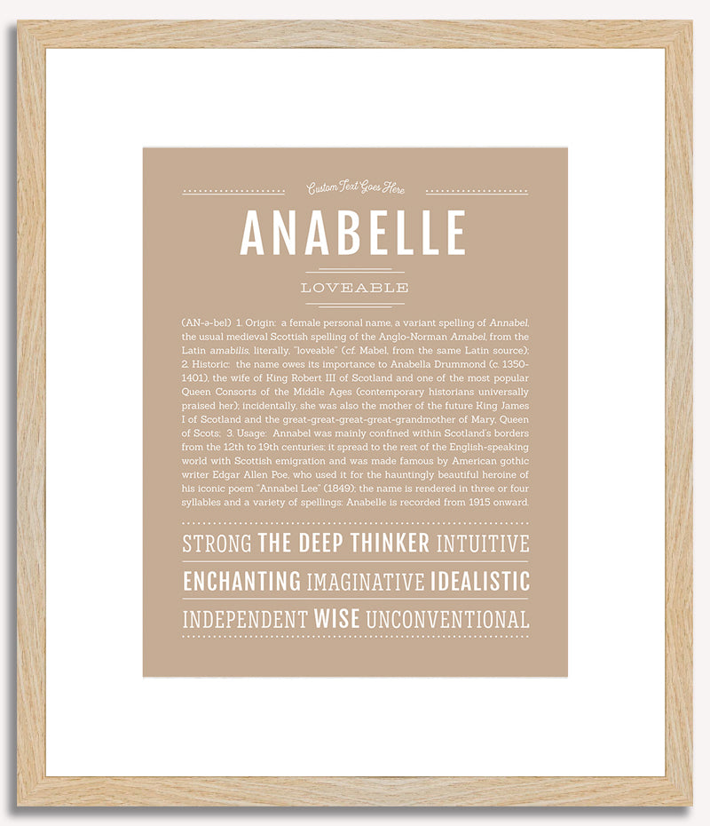 Anabelle | Name Art Print