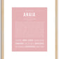 Anaia | Name Art Print