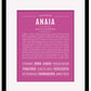 Frame Options | Dark Pink | Black Frame, Matted