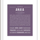 Frame Options | Deep Purple | White Frame, Matted