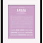 Frame Options | Lilac | Black Frame, Matted