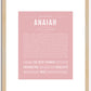 Anaiah | Name Art Print